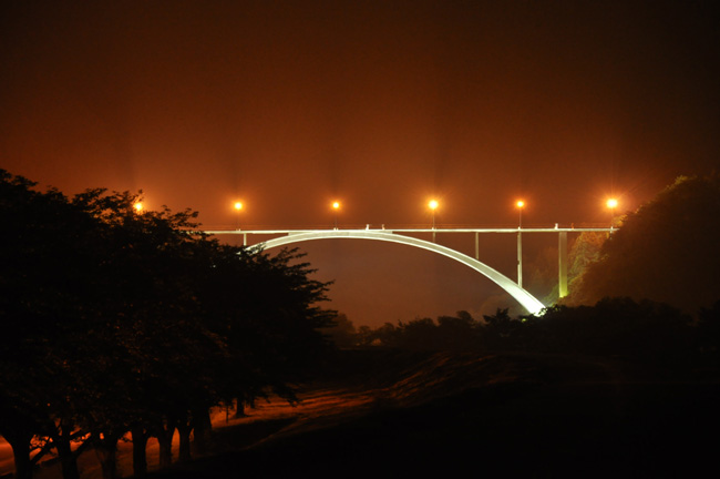 丸山大橋　ライトアップ